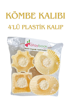 Kömbe Kerebiç Kalıbı (4 Adet) Plastik